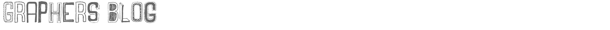 Sample characters Graphers Blog Font